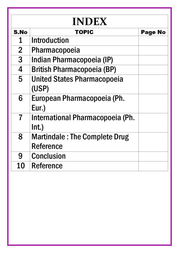 Different monographs and formularies available and their major contents Assignment - Image 5