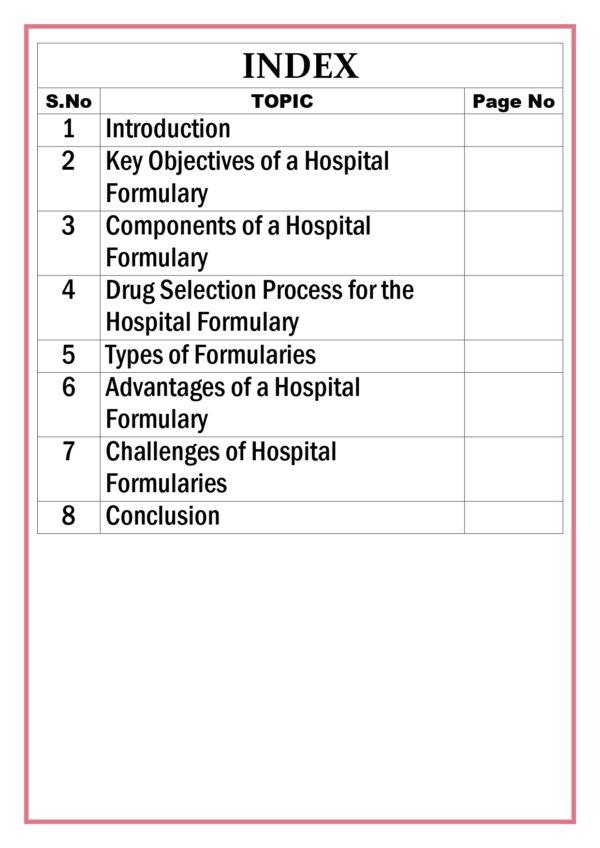 Typical profile of a drug to be included in the hospital formulary Assignment - Image 5