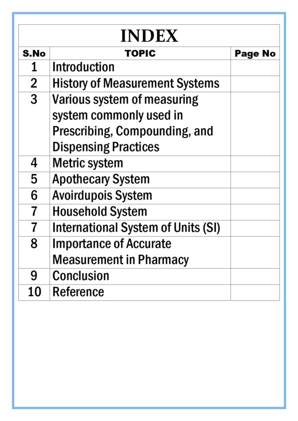 Various systems of measures commonly used in prescribing, compounding and dispensing practices Assignment - Image 5