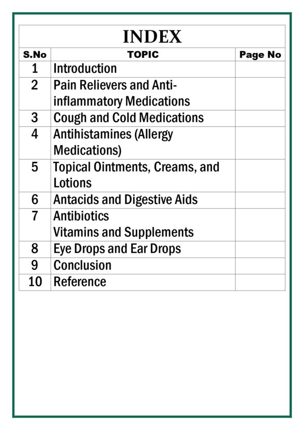 List of home medicines, their storage, safe handling, and disposal of unused medicines Assignment - Image 5