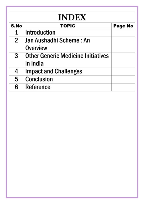Jan Aushadhi and other Generic Medicine initiatives in India Assignment - Image 5