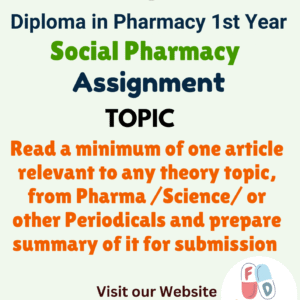 Read a minimum of one article relevant to any theory topic, from Pharma /Science/ or other Periodicals and prepare summary of it for submission Assignment