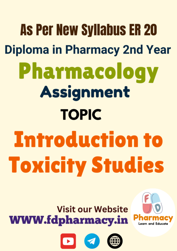 Introduction to Toxicity Studies Assignment