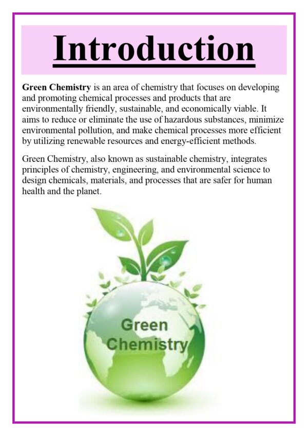 Overview on Green Chemistry Assignment - Image 6