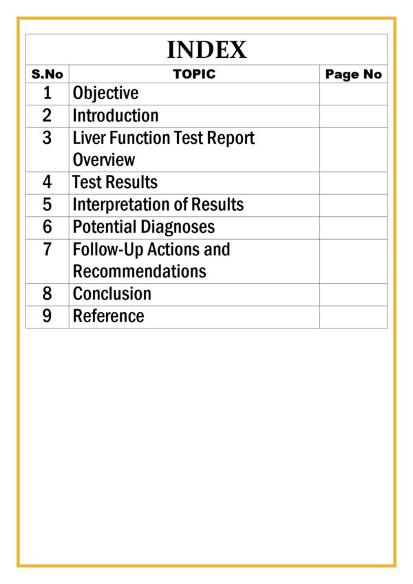 The students shall be asked to submit written assignments on Various Pathology Lab Reports (Liver Function Test (LFT)) Assignment - Image 5