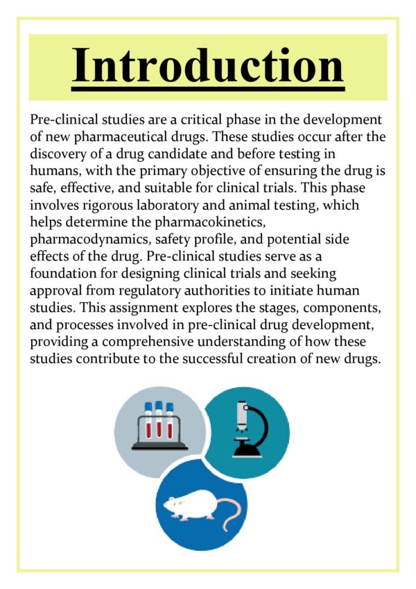 Pre-clinical studies in new drug development Assignment - Image 6