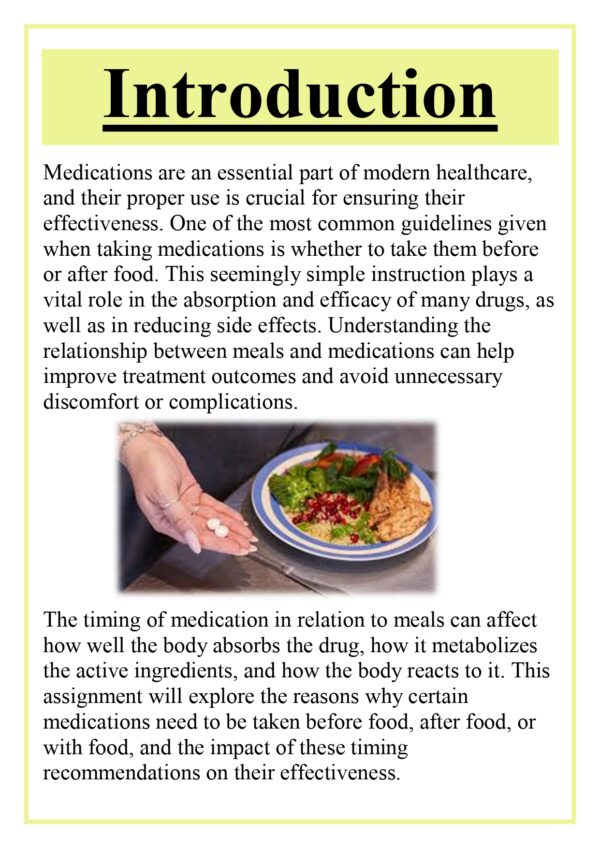 Medicines and meals: Before or After food Assignment - Image 6