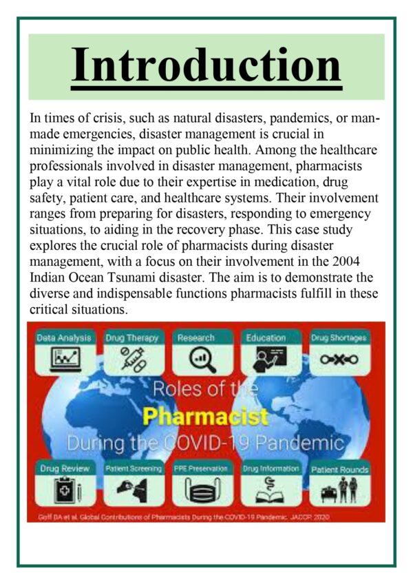 Role of a pharmacist in disaster management – A case study Assignment - Image 6