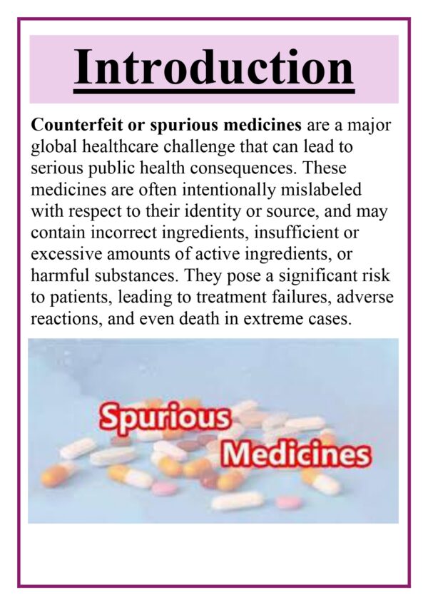 Counterfeit / Spurious medicines Assignment - Image 6