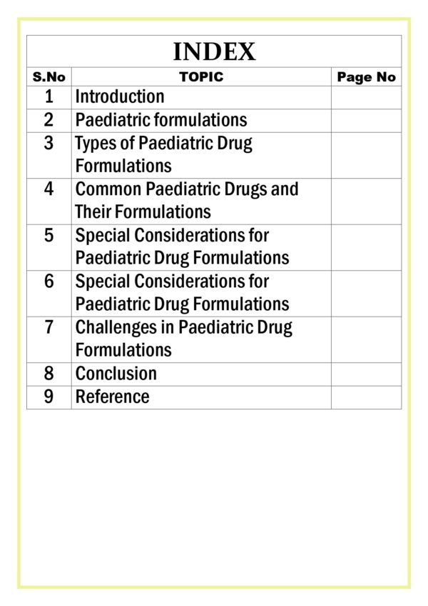 Drugs available as paediatric formulations Assignment - Image 5