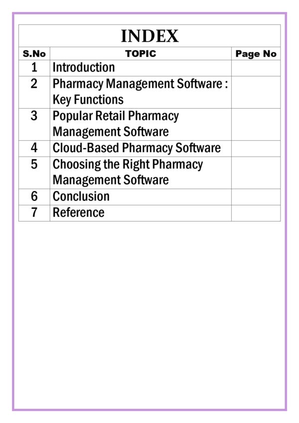 Overview of Software available for retail pharmacy management including billing, inventory, etc. Assignment - Image 5