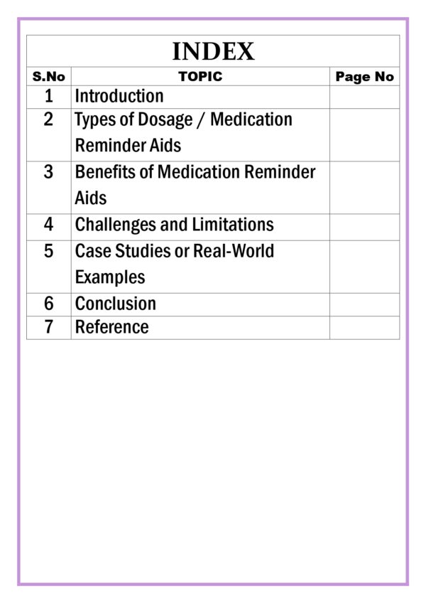 Dosage / Medication Reminder Aids Assignment - Image 5