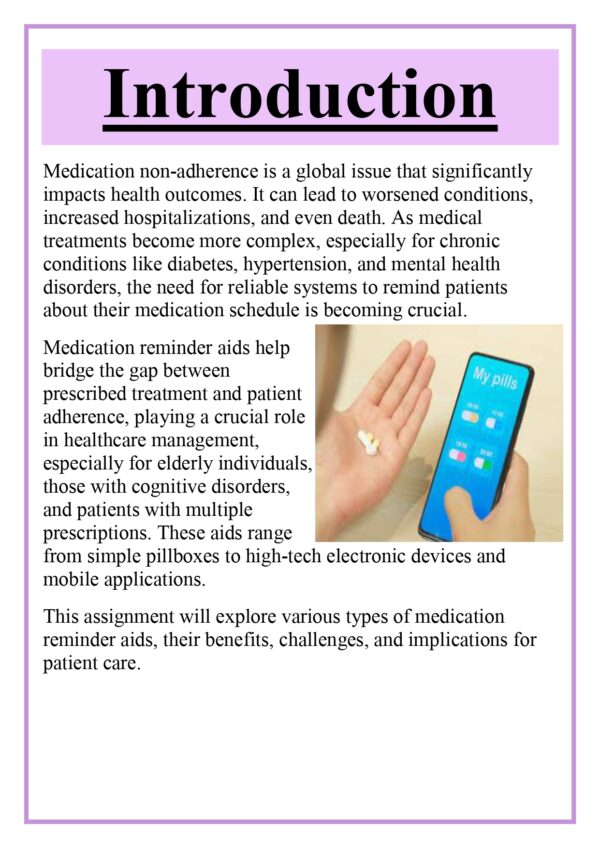 Dosage / Medication Reminder Aids Assignment - Image 6