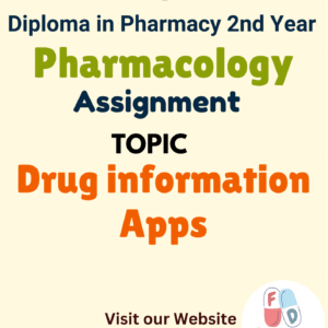 Drug information apps Assignment