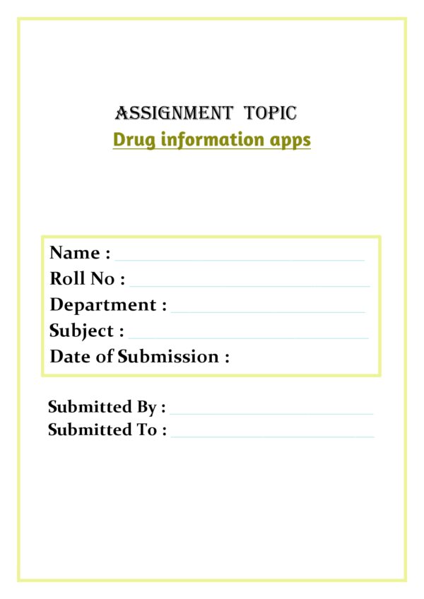 Drug information apps Assignment - Image 4