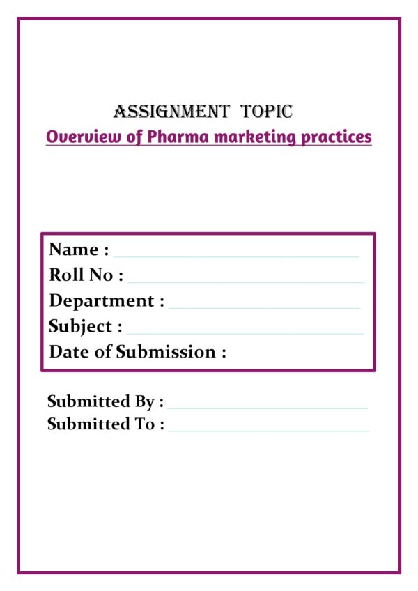 Overview of Pharma marketing practices Assignment - Image 4