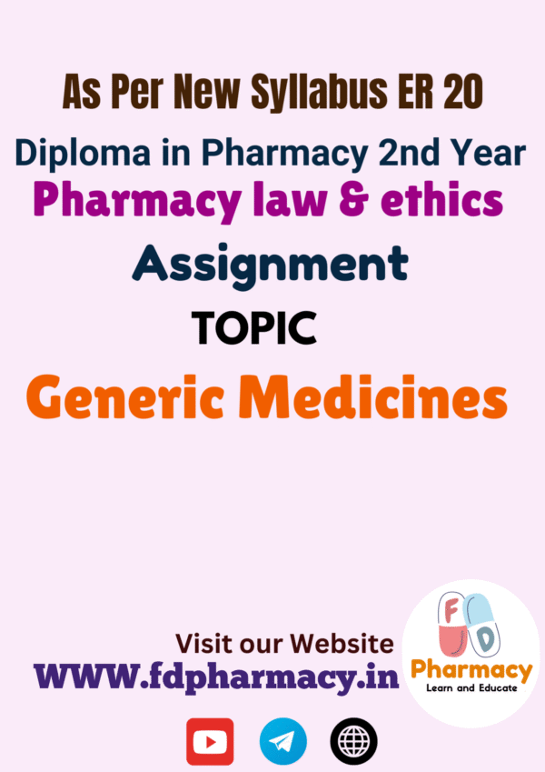 Generic Medicines Assignment