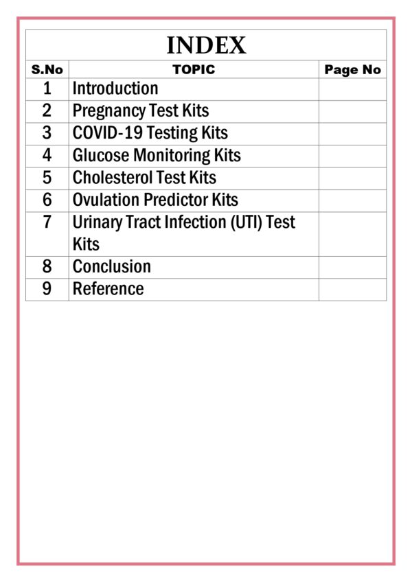 Home Diagnostic Kits - Pregnancy Test, COVID testing etc  Assignment - Image 5