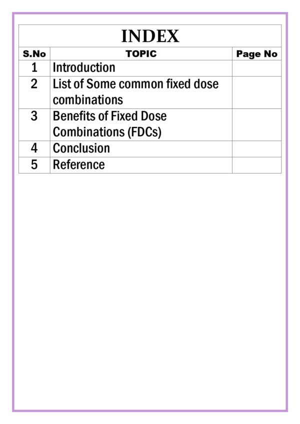 Overview on the common fixed dose combinations Assignment - Image 5