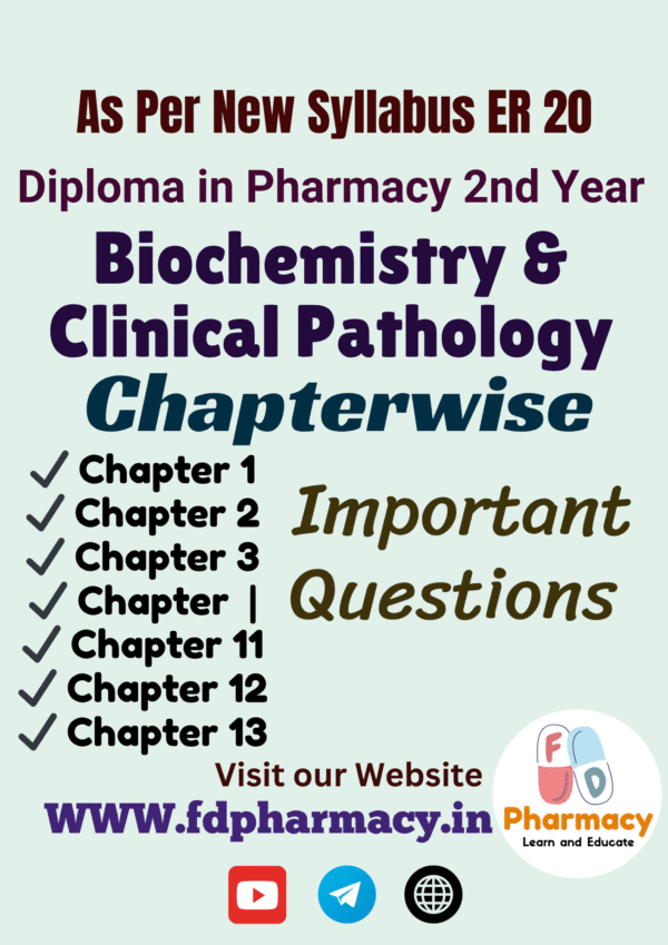 Biochemistry & Clinical Pathology All Chapter Important Questions