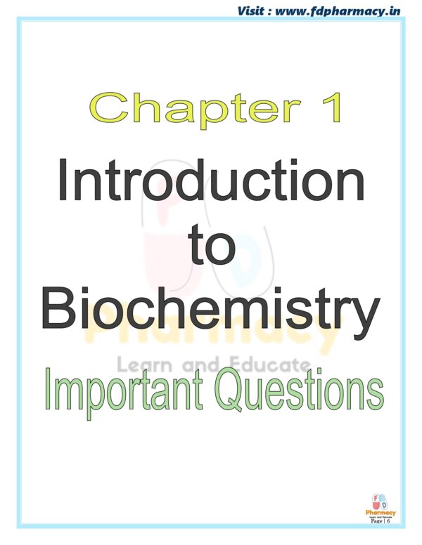 Biochemistry & Clinical Pathology All Chapter Important Questions - Image 6