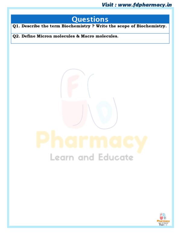Biochemistry & Clinical Pathology All Chapter Important Questions - Image 7