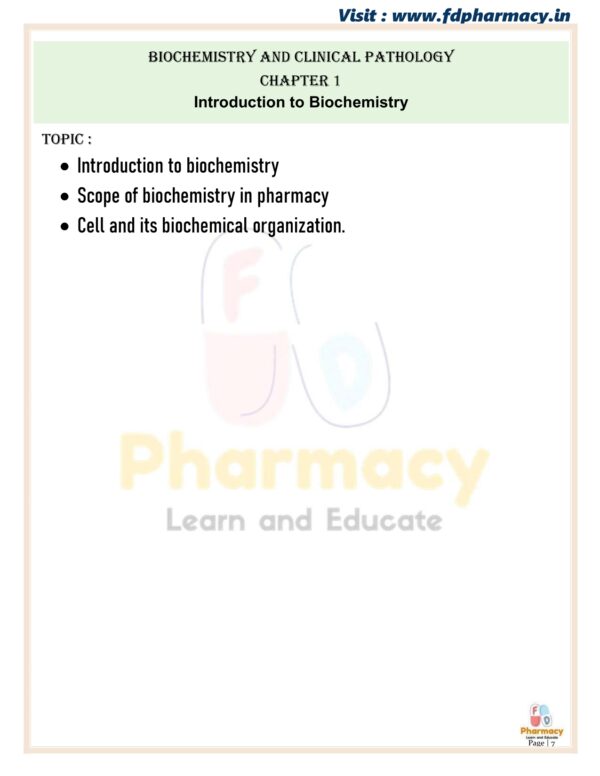 Biochemistry & Clinical Pathology All Chapter Notes - Image 7