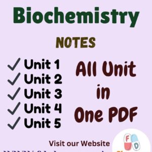 Biochemistry All Unit Notes
