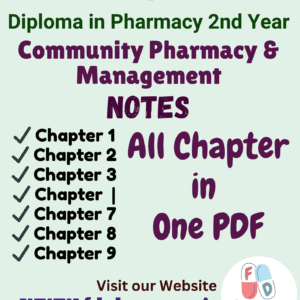 Community Pharmacy & Management All Chapter Notes