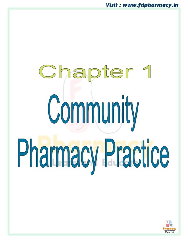 Community Pharmacy & Management All Chapter Notes - Image 6