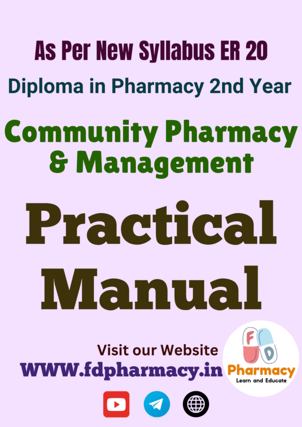 Community Pharmacy and Management Practical Manual