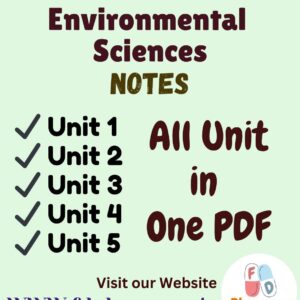 Environmental Sciences All Unit Notes