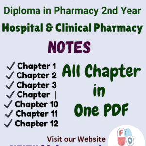 Hospital & Clinical Pharmacy All Chapter Notes