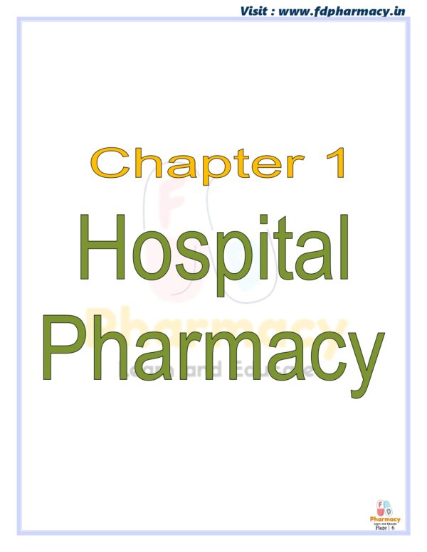 Hospital & Clinical Pharmacy All Chapter Notes - Image 6