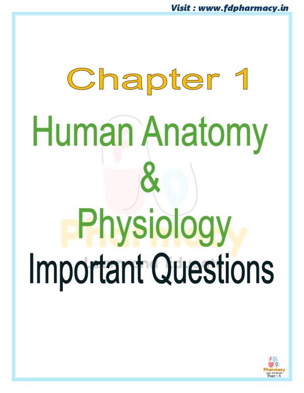 Human Anatomy & Physiology All Chapter Important Questions - Image 6