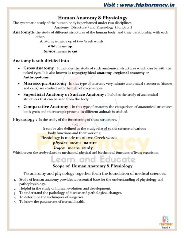 Human Anatomy & Physiology All Chapter Notes - Image 8