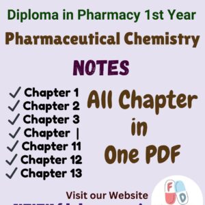 Pharmaceutical Chemistry All Chapter Notes