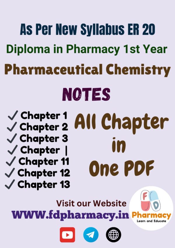 Pharmaceutical Chemistry All Chapter Notes
