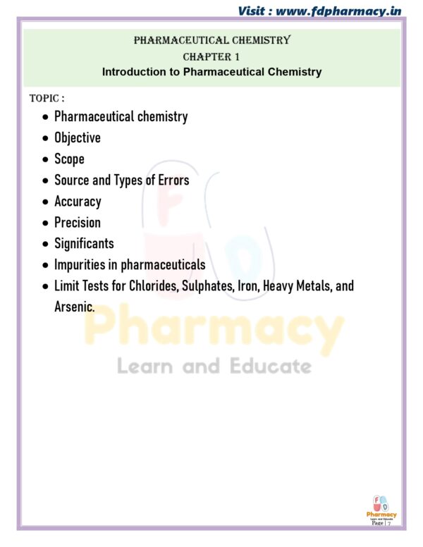 Pharmaceutical Chemistry All Chapter Notes - Image 7