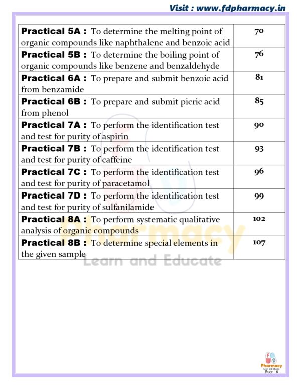 Pharmaceutical Chemistry Practical Manual - Image 6