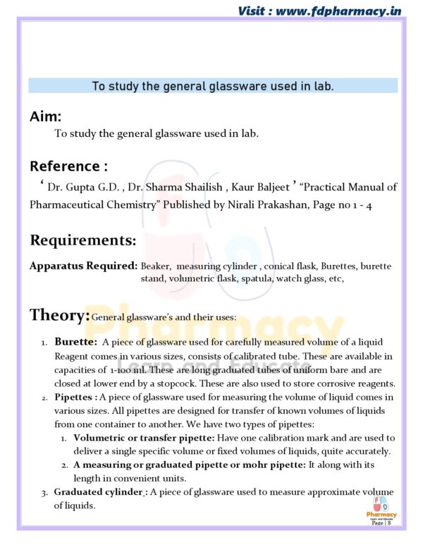 Pharmaceutical Chemistry Practical Manual - Image 8