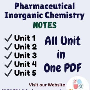 Pharmaceutical Inorganic Chemistry All Unit Notes