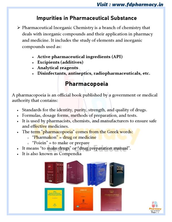 Pharmaceutical Inorganic Chemistry All Unit Notes - Image 7