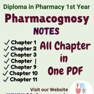 Pharmacognosy All Chapter Notes