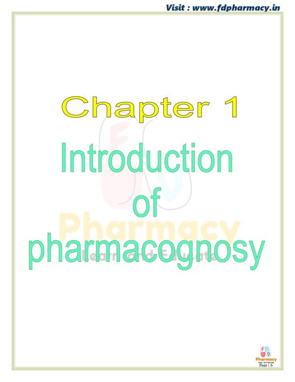 Pharmacognosy All Chapter Notes - Image 6