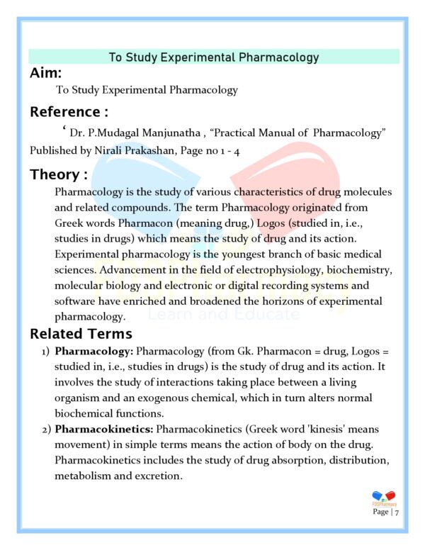 Pharmacology Practical Manual - Image 7