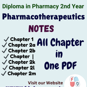 Pharmacotherapeutics All Chapter Notes