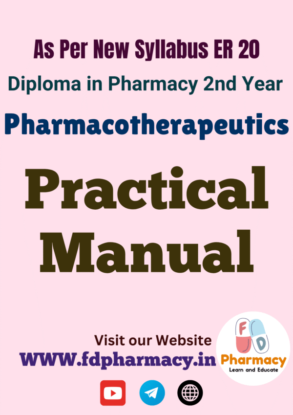 Pharmacotherapeutics Practical Manual