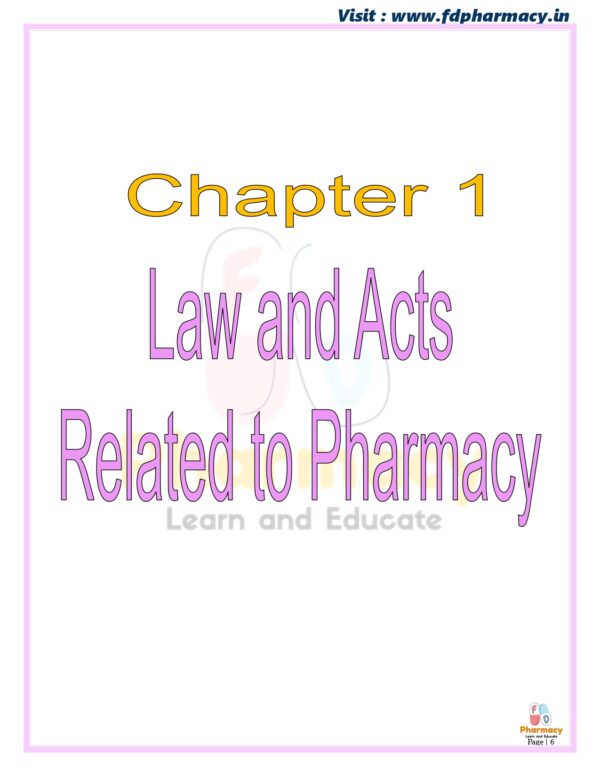 Pharmacy law & Ethics All Chapter Notes - Image 6