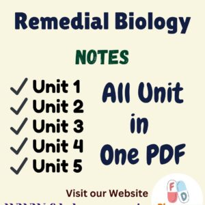 Remedial Biology All Unit Notes